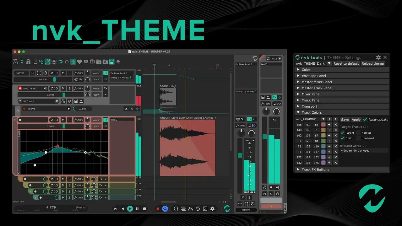 nvk_THEME - A Modern Theme for Reaper